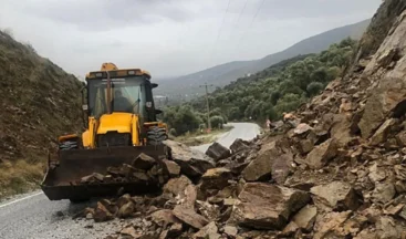 İzmir’in Ödemiş ilçesinde heyelan meydana geldi!