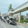 Bursa Mudanya’da feci kaza… Pert olan araçtan sağ çıktılar